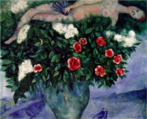 Marc Chagall: The Woman with the Roses, 1929